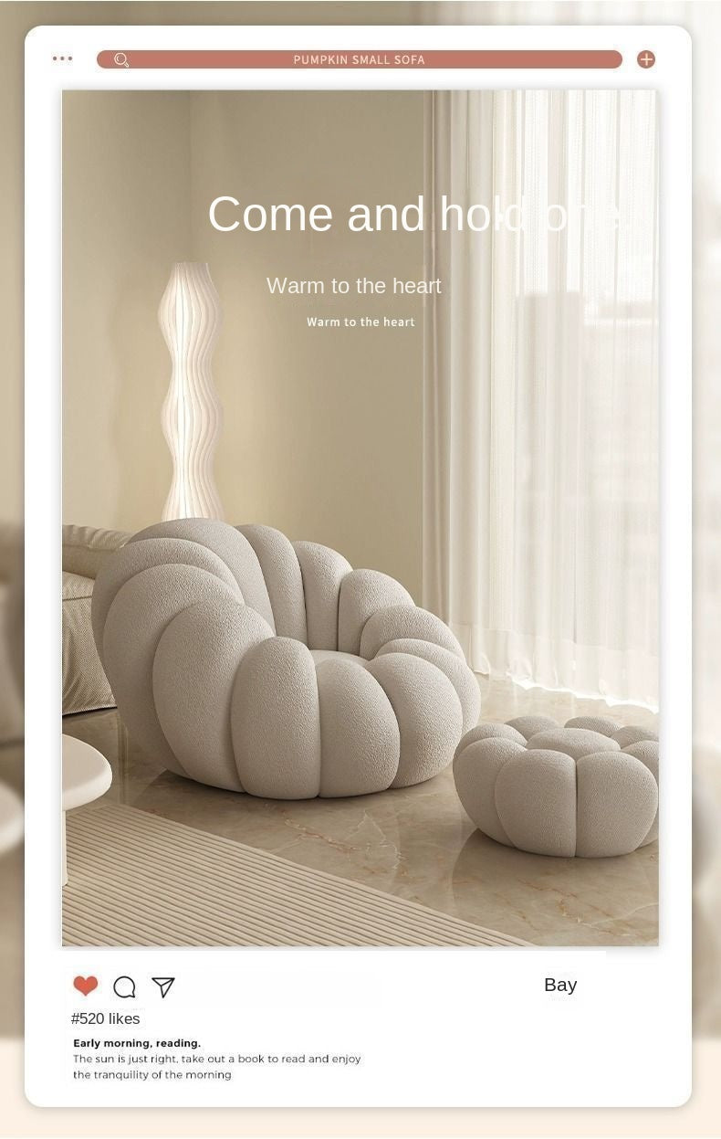 Lazy Sofa Pumpkin Chair Living Room Small Sofa Balcony Leisure Chair
