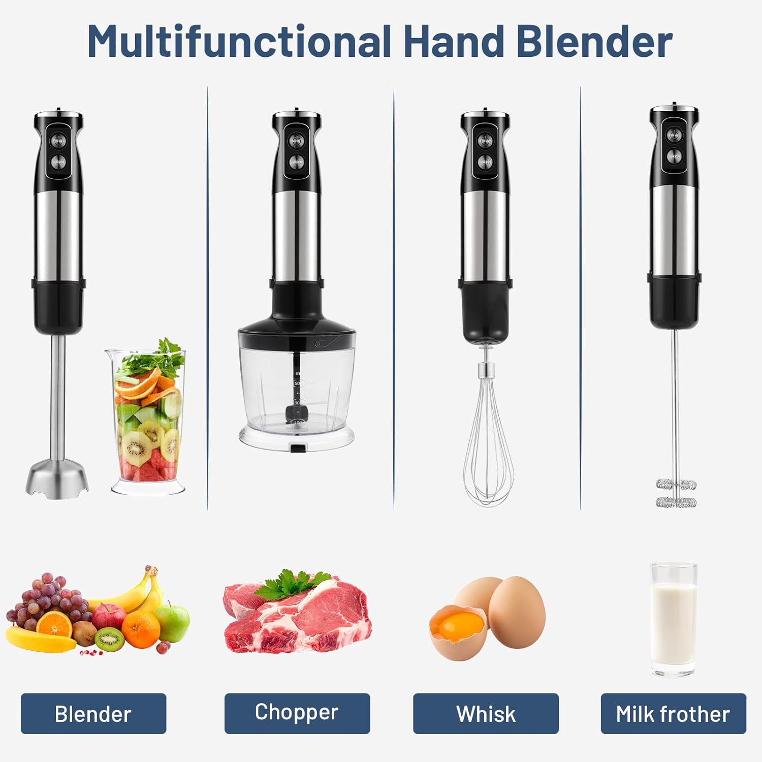 Hand Blender 5-in-1 Food Processor