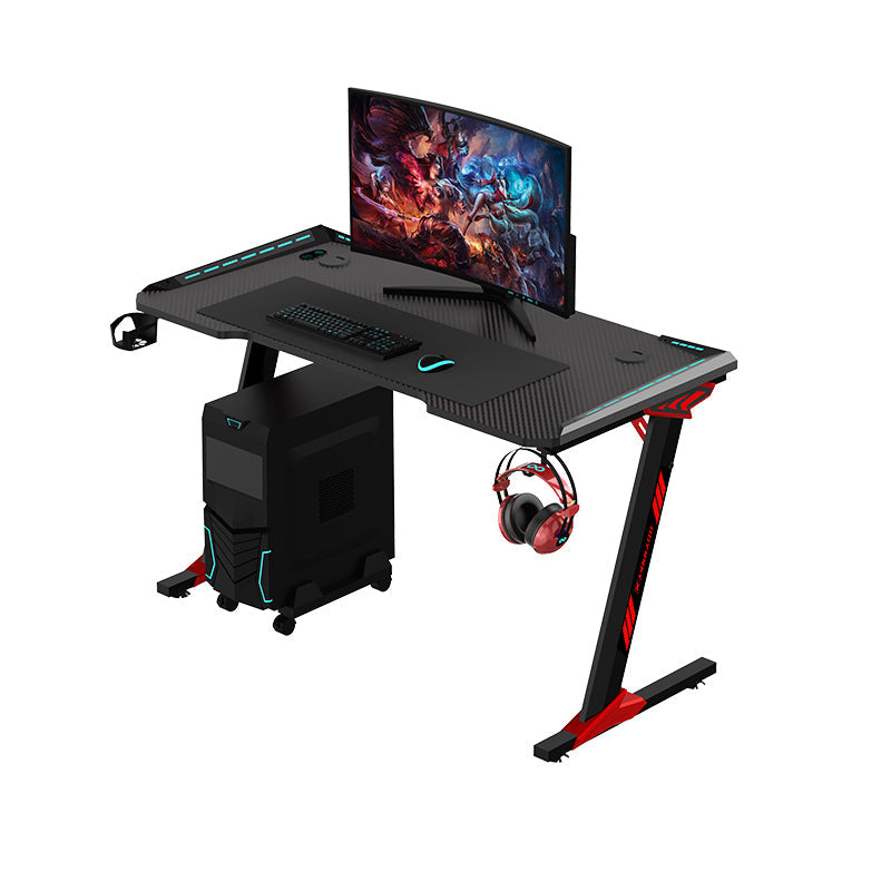 Gaming Desk Computer Table with RGB Lighting, Cup Holder and Headphone Hook - Odyssey8