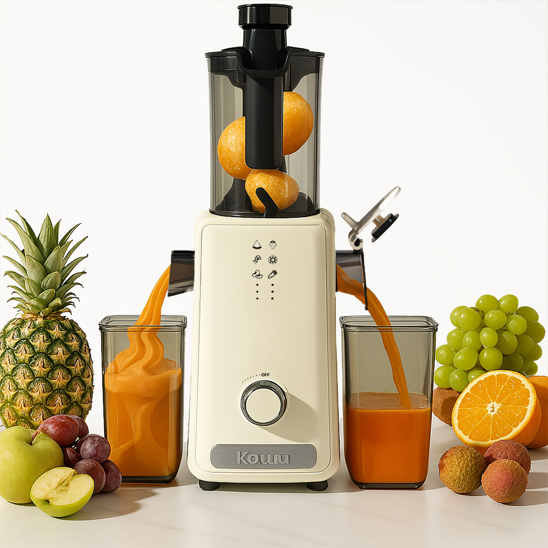 Juicer Small household portable no-cut separation juicer Ice cream machine