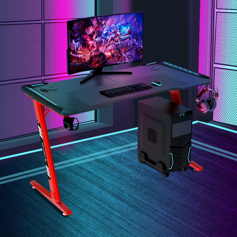 Gaming Desk Computer Table with RGB Lighting, Cup Holder and Headphone Hook - Odyssey8