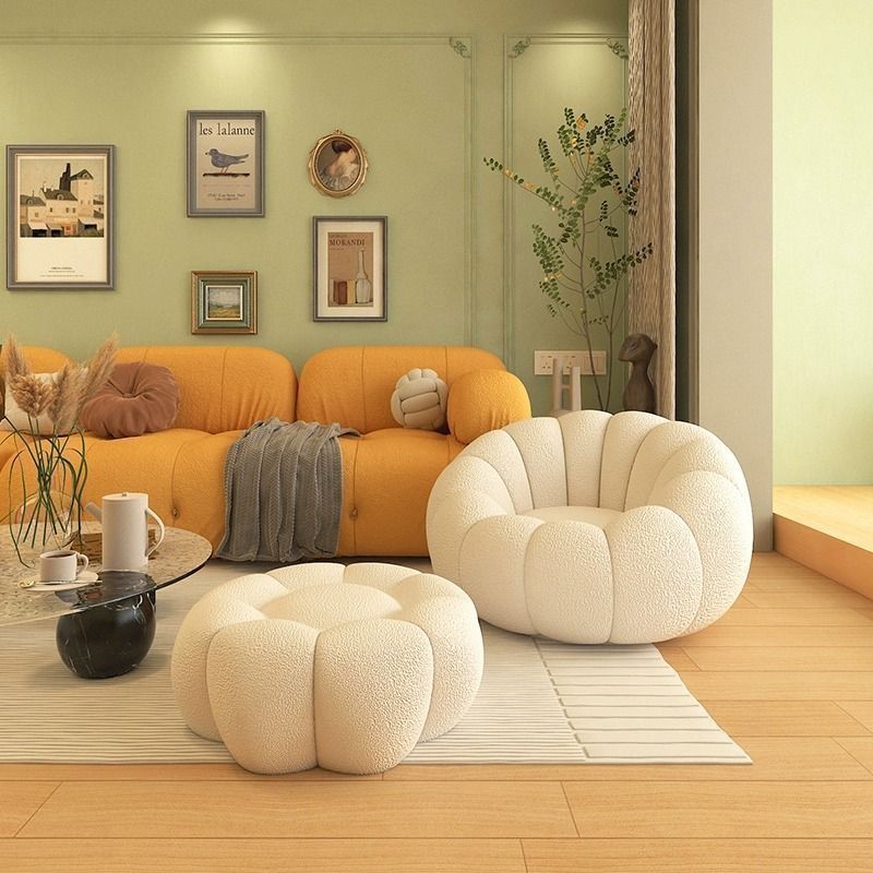 Lazy Sofa Pumpkin Chair Living Room Small Sofa Balcony Leisure Chair