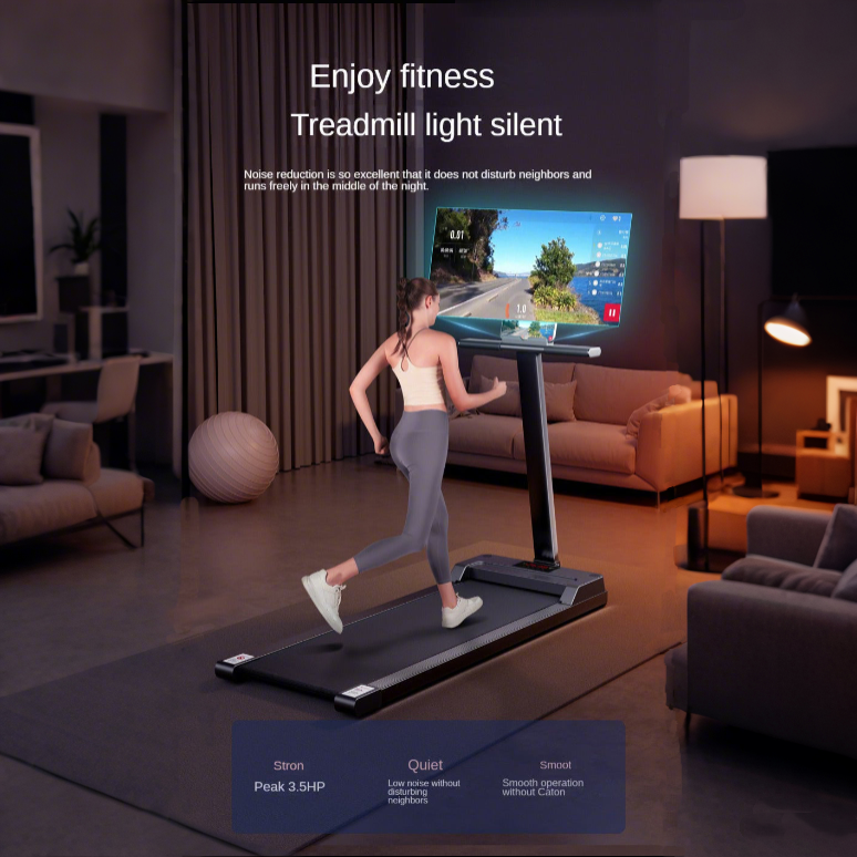 Treadmill Small Folding Bluetooth LED Display