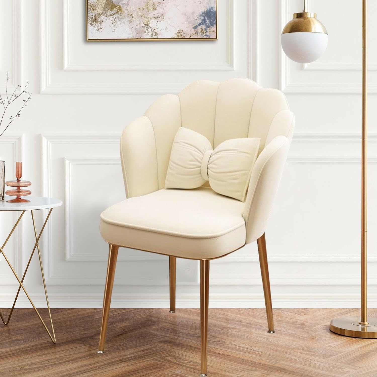 Dressing Chair, Makeup Chair, Vanity Stool with cushion Makeup Room for Women Girls