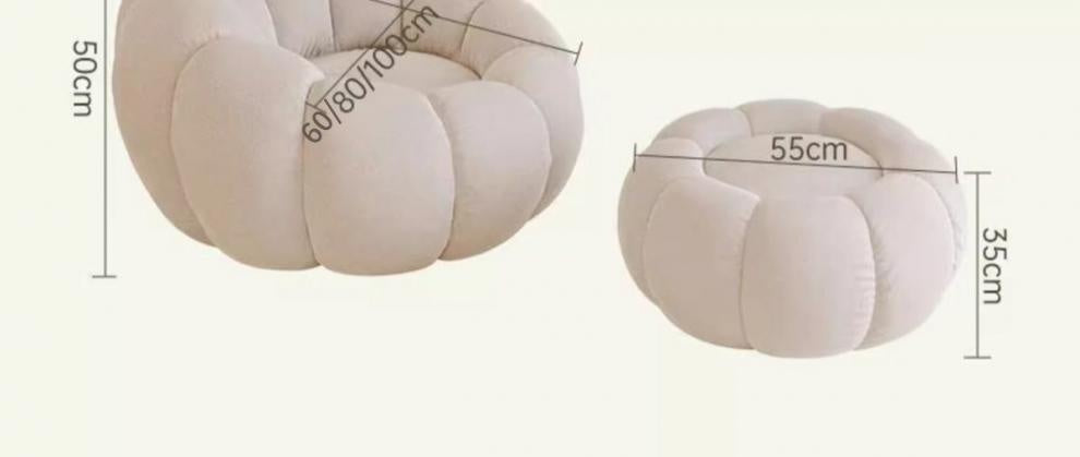 Lazy Sofa Pumpkin Chair Living Room Small Sofa Balcony Leisure Chair