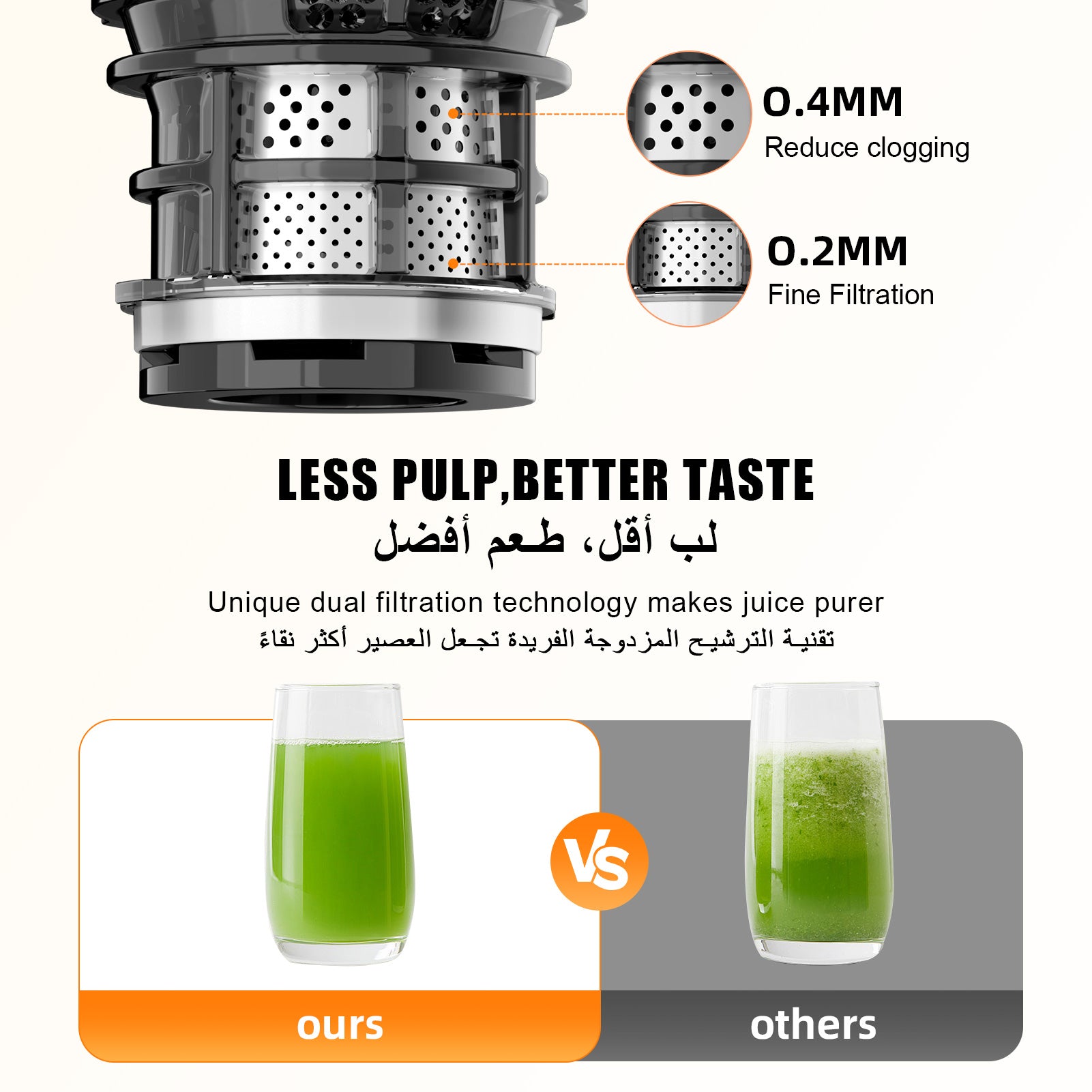 Juicer Small household portable no-cut separation juicer Ice cream machine