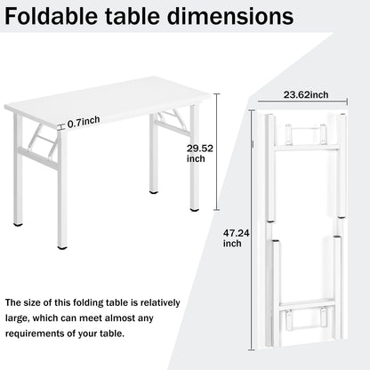 Installation-free foldable desk, portable compact computer desk