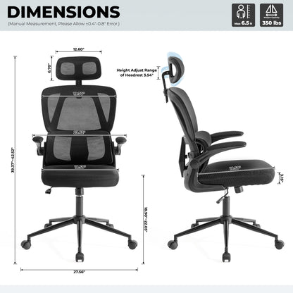 Office Chair, Ergonomic High Back,Lumbar Support