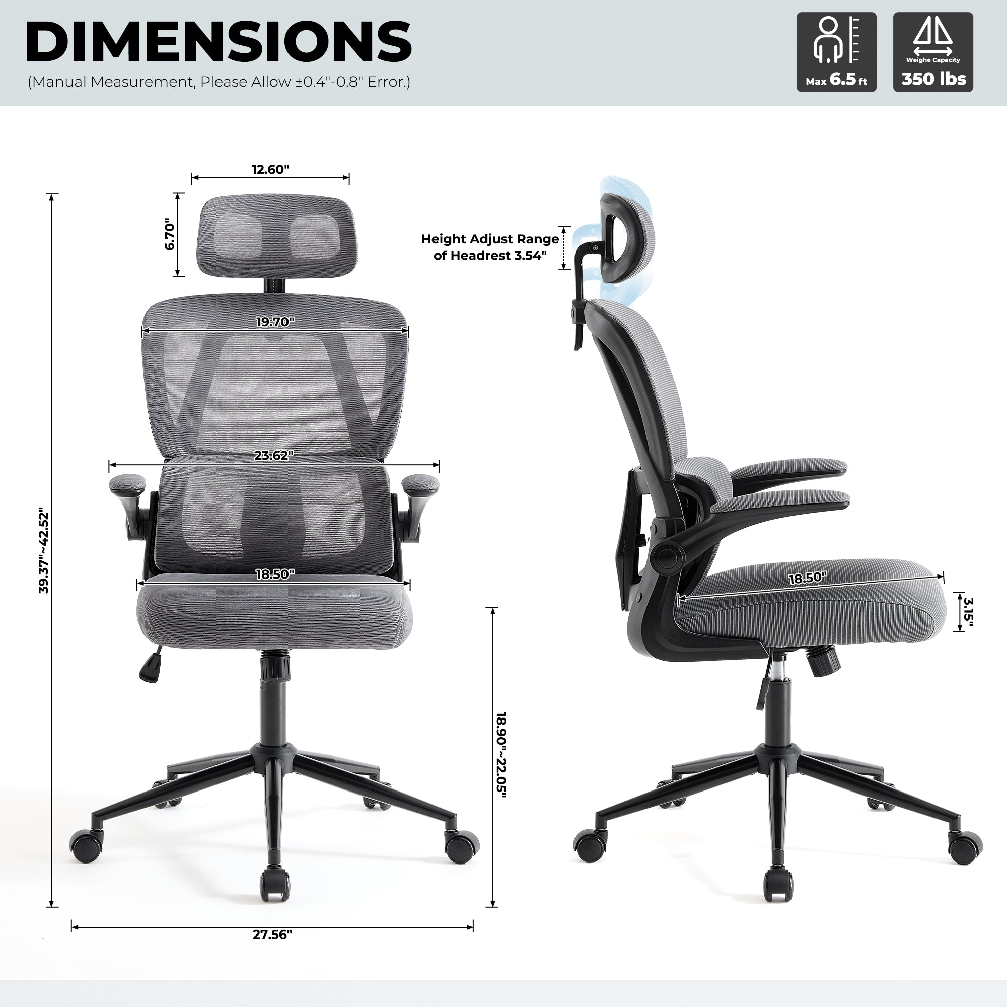 Office Chair, Ergonomic High Back,Lumbar Support