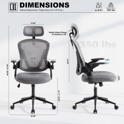 Ovios Office Chair, Ergonomic High Back,Adjustable Armrests