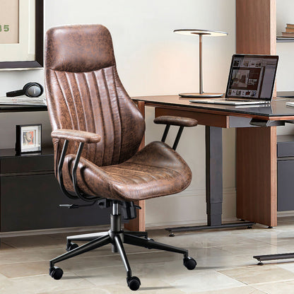 Ovios Office Chair Ergonomic High Back Suede Fabric for Executive or Home Office