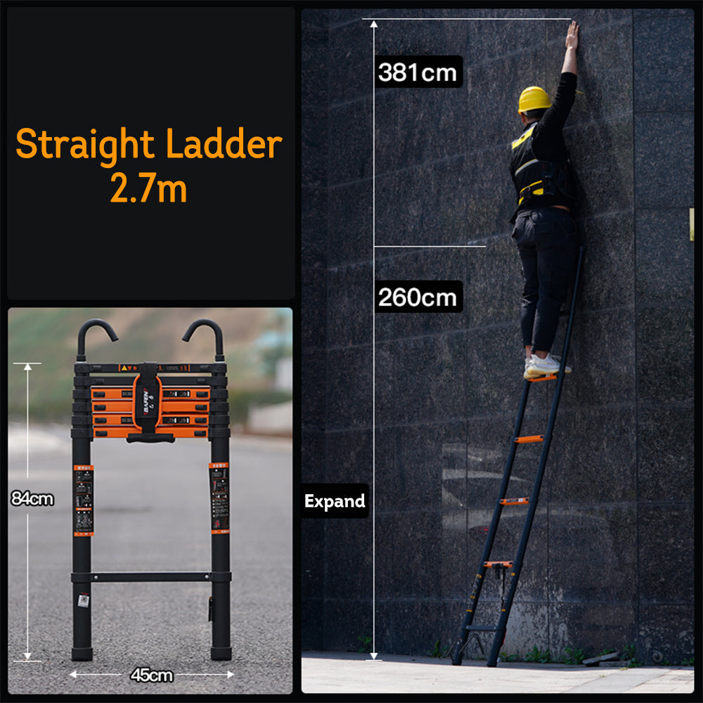 Eeeza 2.3m-6.3m Aluminum Alloy Multifunctional Ladder/Straight Ladder