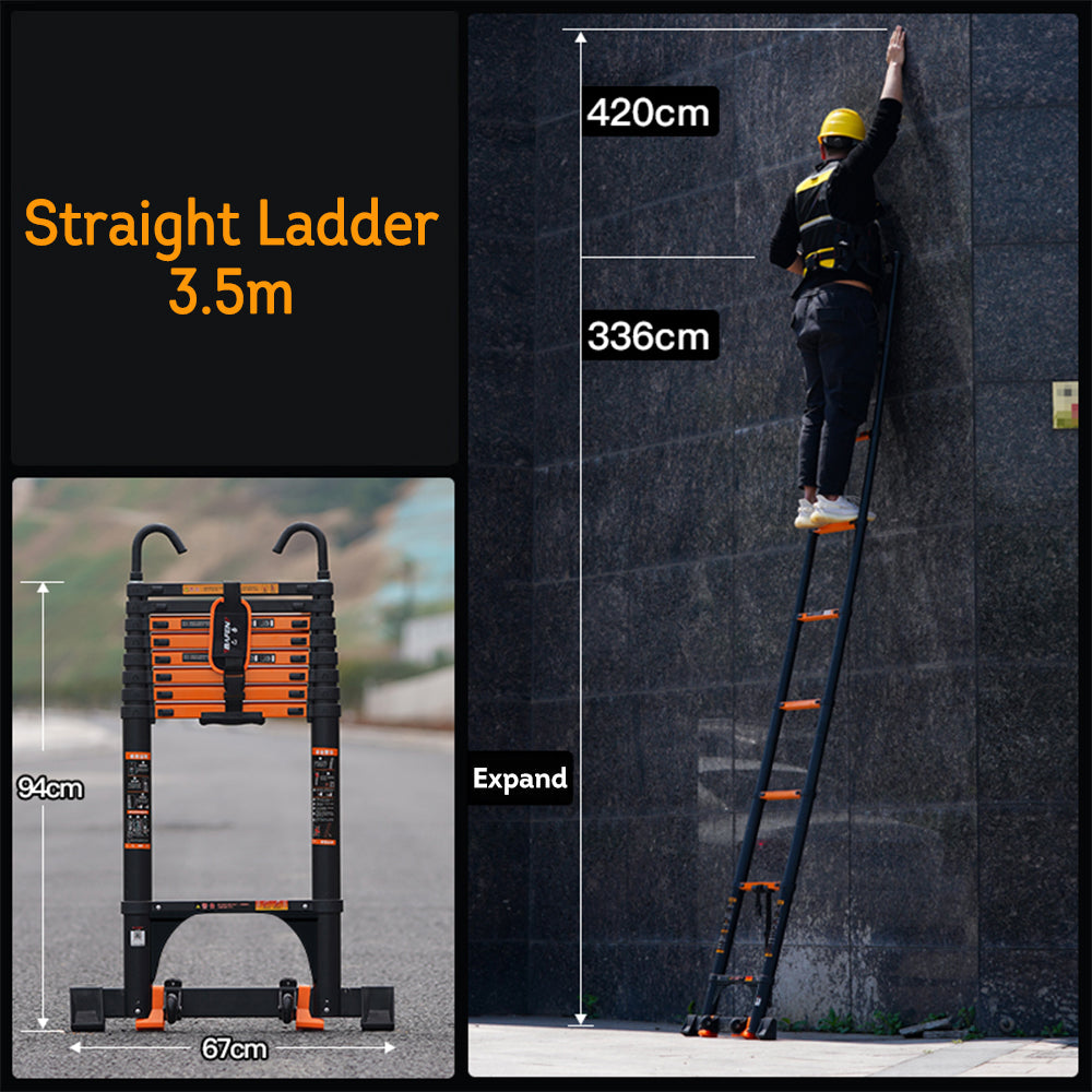 Eeeza 2.3m-6.3m Aluminum Alloy Multifunctional Ladder/Straight Ladder