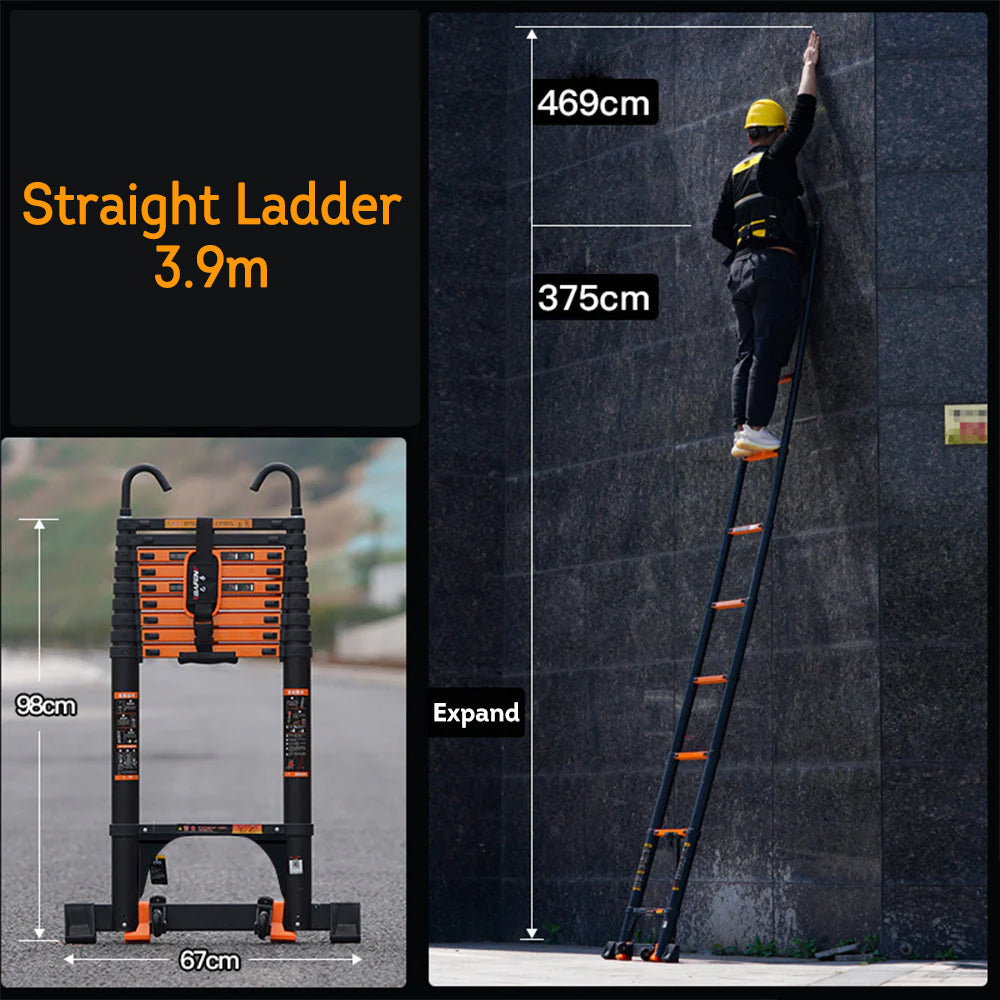 Eeeza 2.3m-6.3m Aluminum Alloy Multifunctional Ladder/Straight Ladder