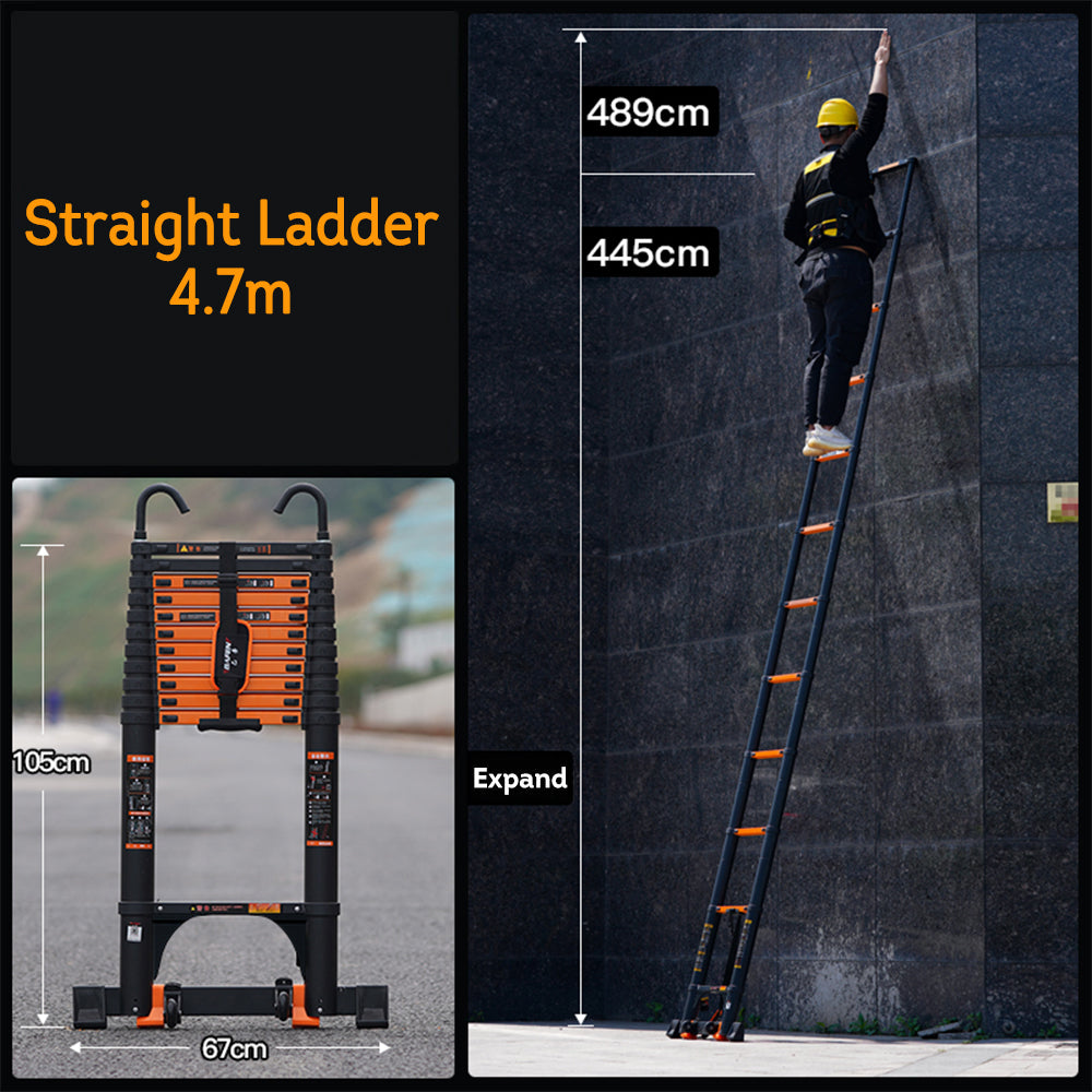 Eeeza 2.3m-6.3m Aluminum Alloy Multifunctional Ladder/Straight Ladder