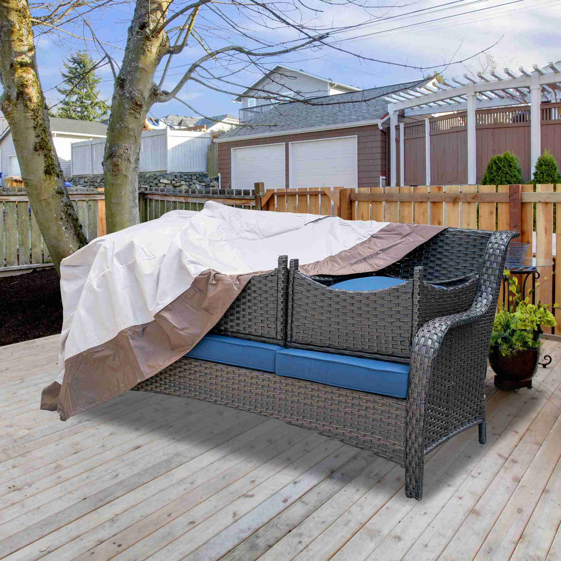 Outdoor Sofa Cover Waterproof for Kenard Series (Refer to the Dimension in Description)