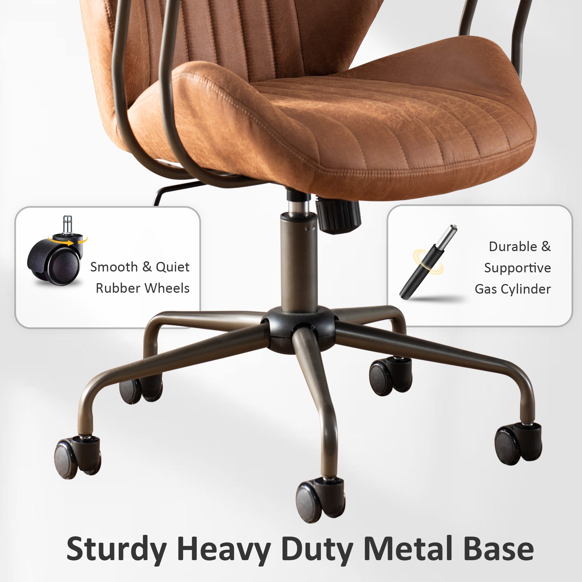 Office Chair Suede Fabric for Executive and Home Office Ergonomic Chair