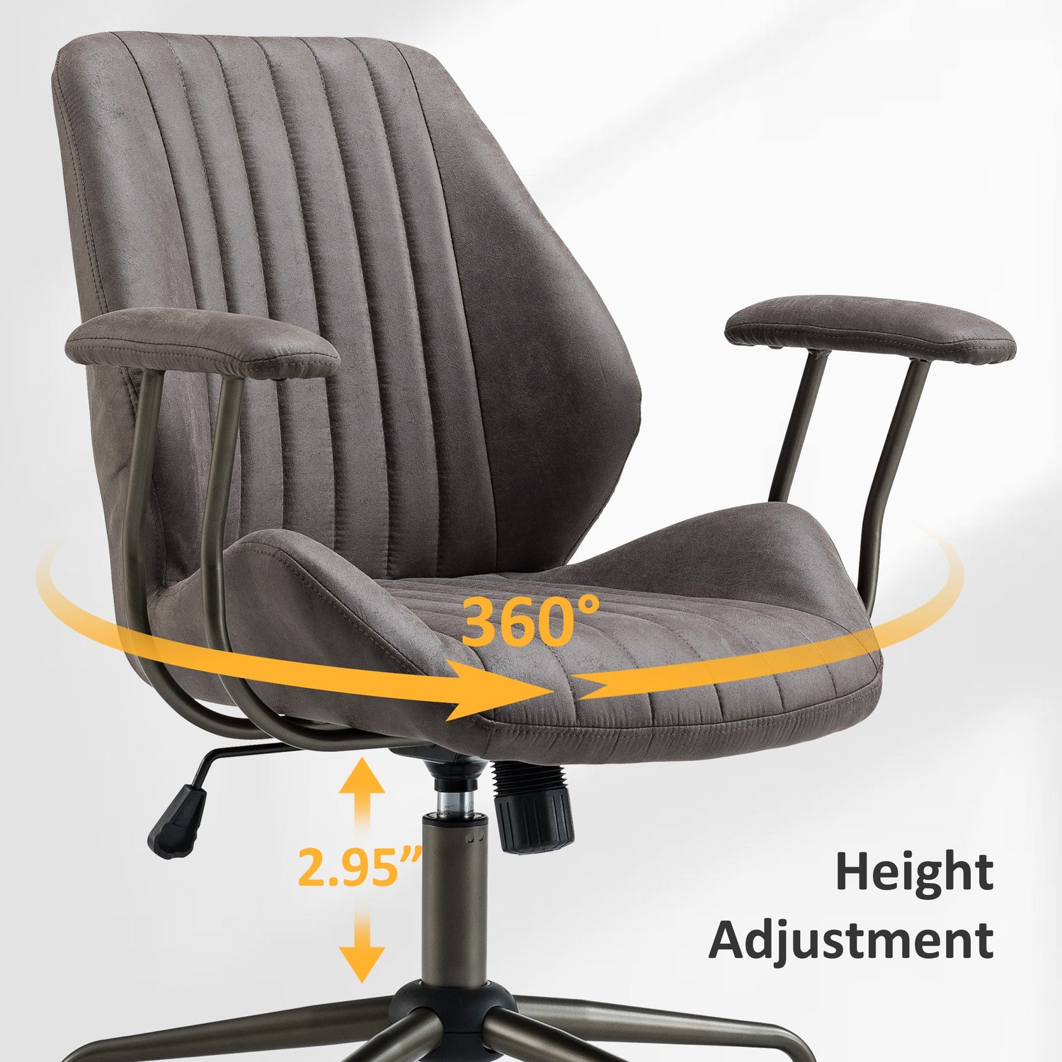 Office Chair Suede Fabric for Executive and Home Office Ergonomic Chair