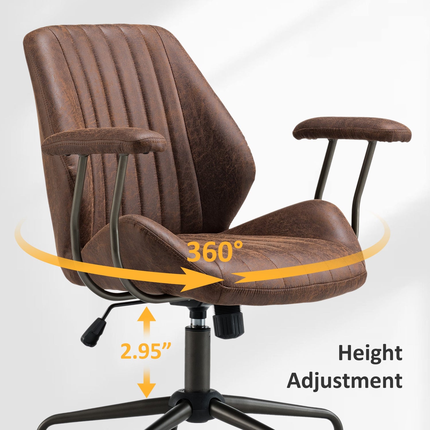 Office Chair Suede Fabric for Executive and Home Office Ergonomic Chair