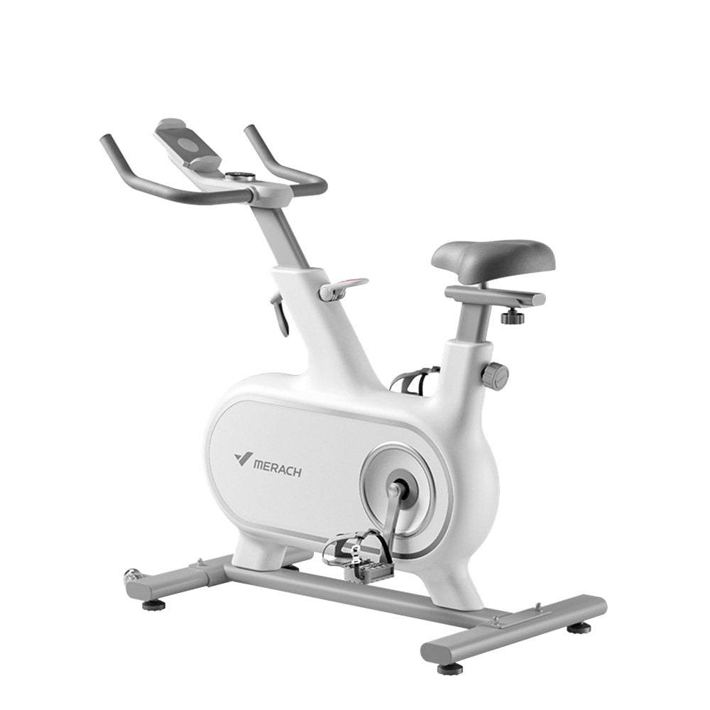 Eeeza 6KG Flywheel Spin Bike Home Gym Train - White