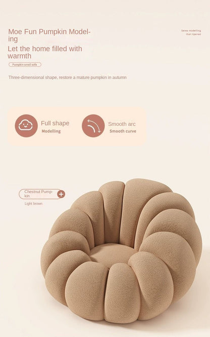 Lazy Sofa Pumpkin Chair Living Room Small Sofa Balcony Leisure Chair