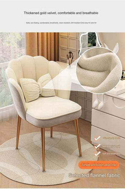 Dressing Chair, Makeup Chair, Vanity Stool with cushion Makeup Room for Women Girls