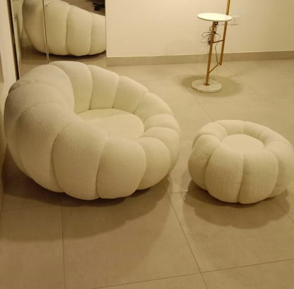 Boucle Rotatable Sofa Set