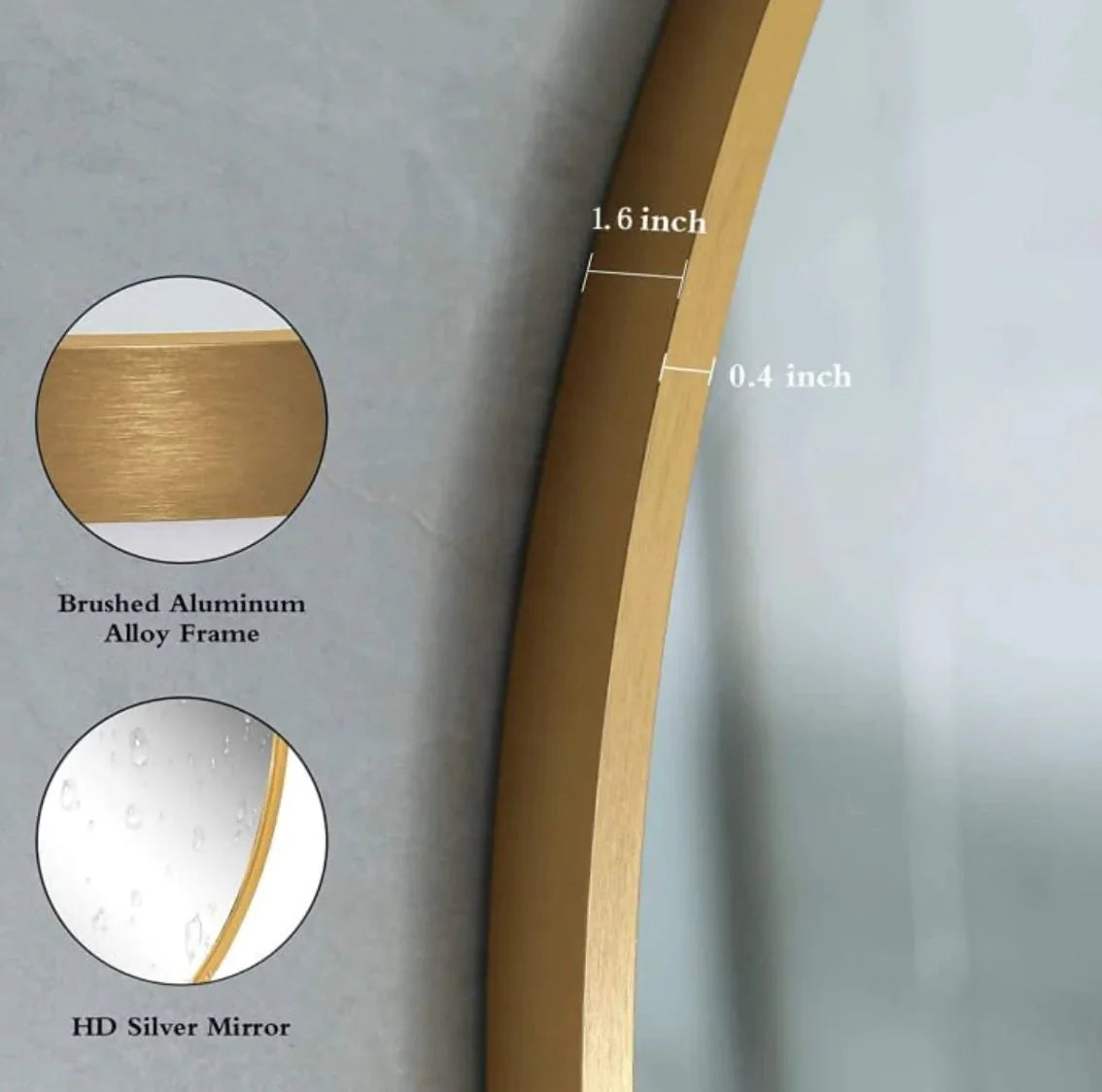 Full length arch Mirror (GOLD)