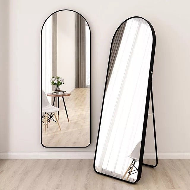 Large Aluminum black framed for wall and floor